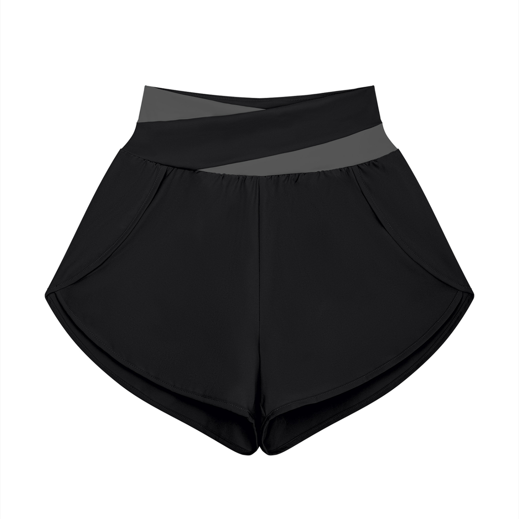 Shorts à panneaux pour le yoga