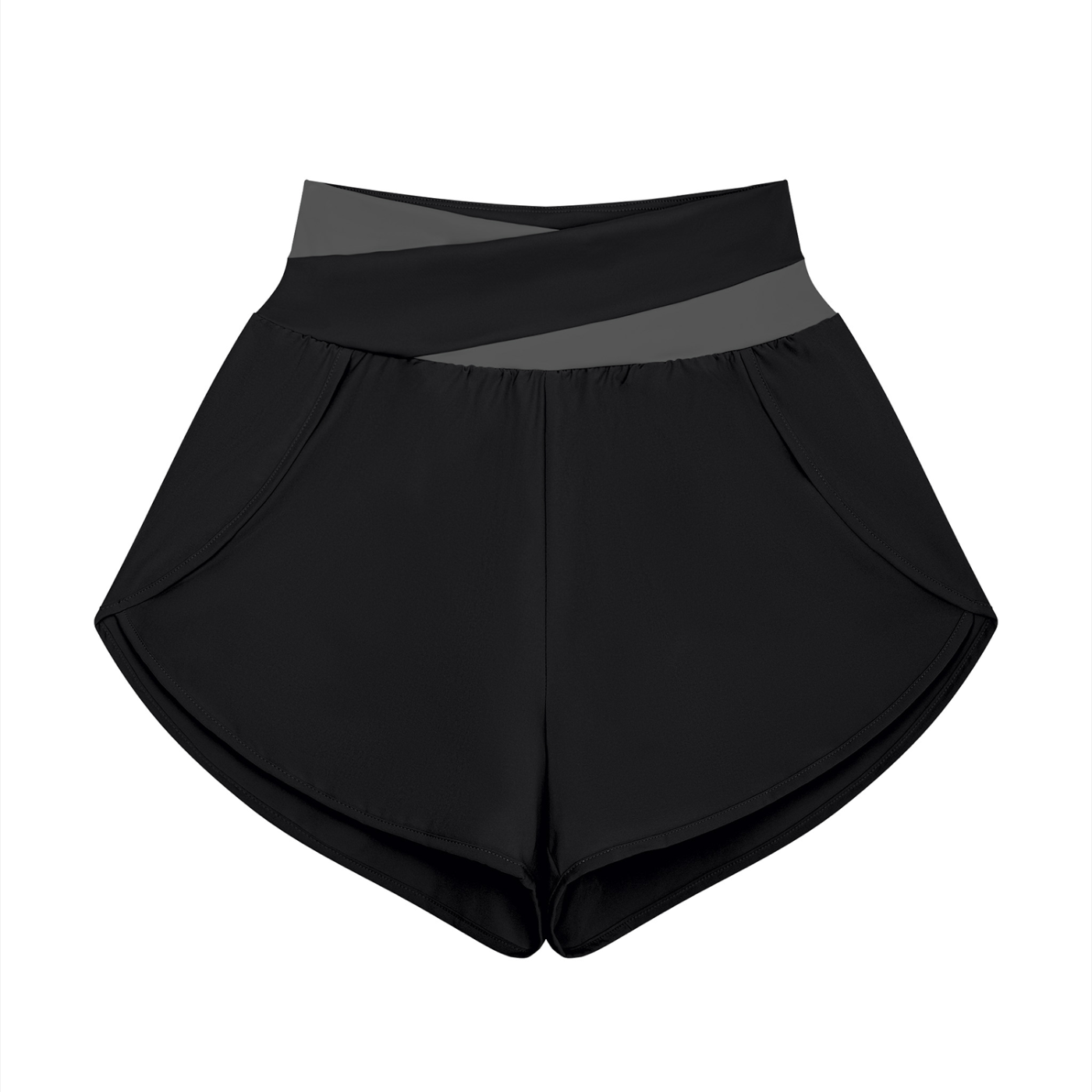 Shorts à panneaux pour le yoga
