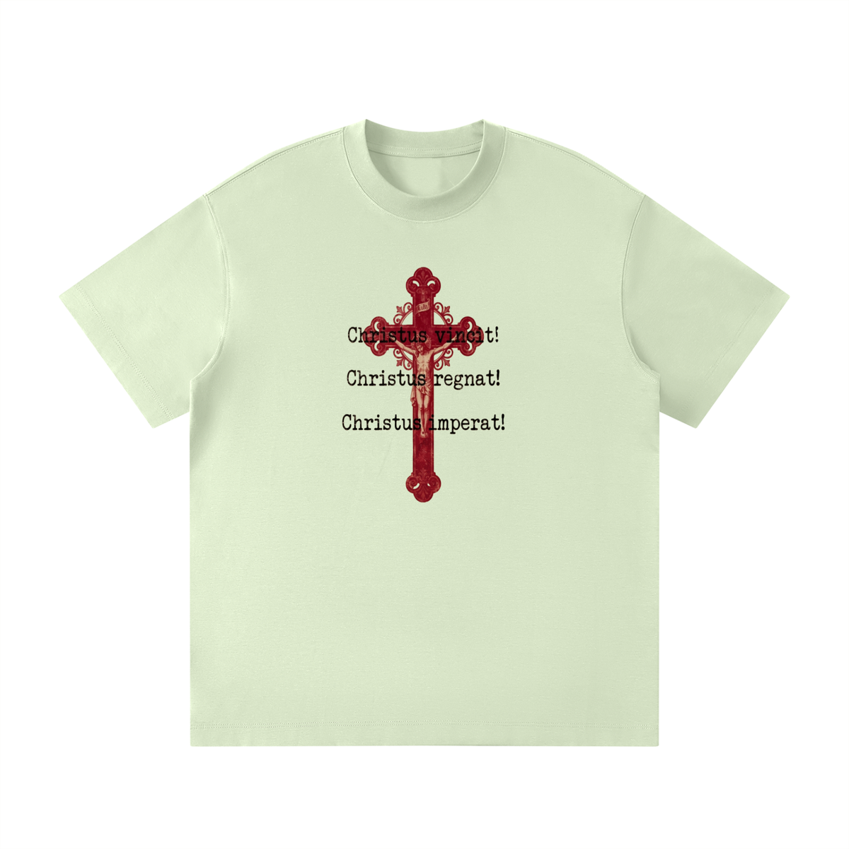 Christus vincit Christus regnat Christus imperat with Crucifix