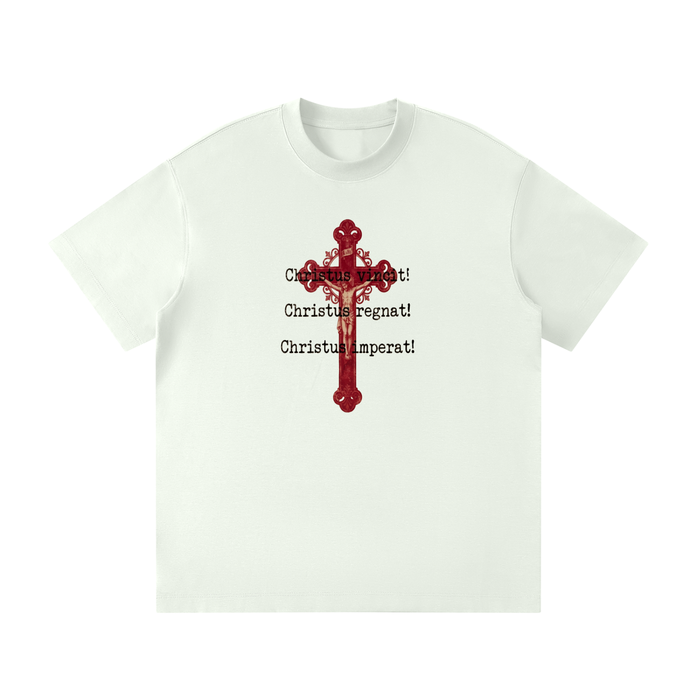 Christus vincit Christus regnat Christus imperat with Crucifix