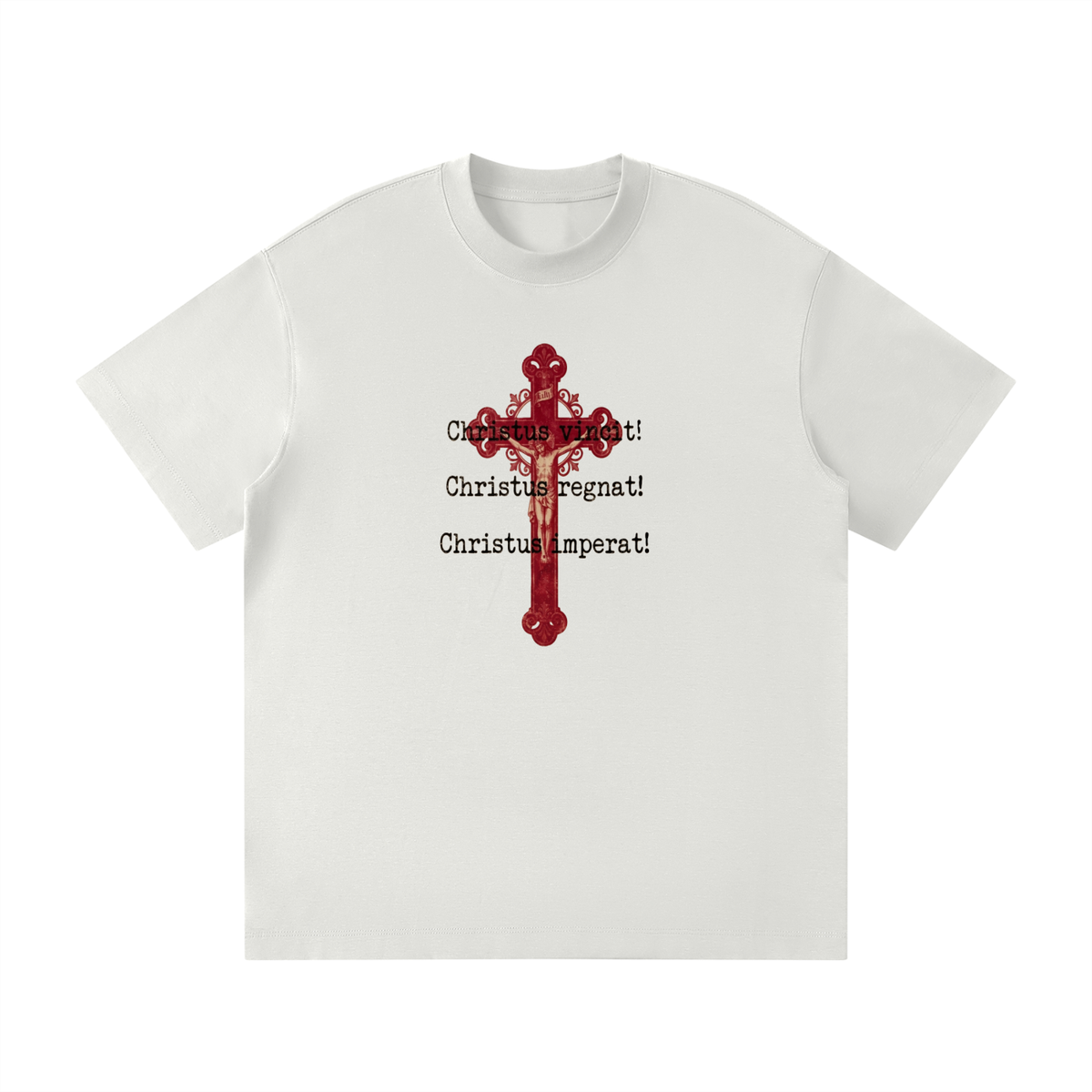 Christus vincit Christus regnat Christus imperat with Crucifix