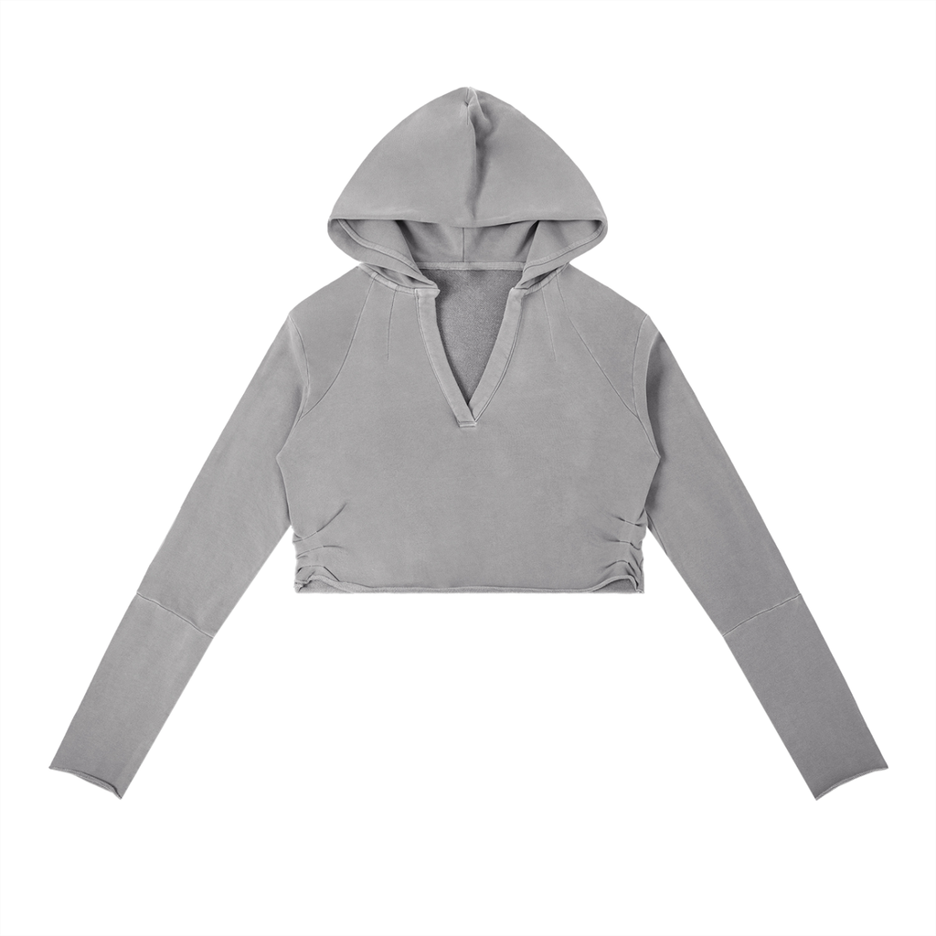 V- neckline Hoodie