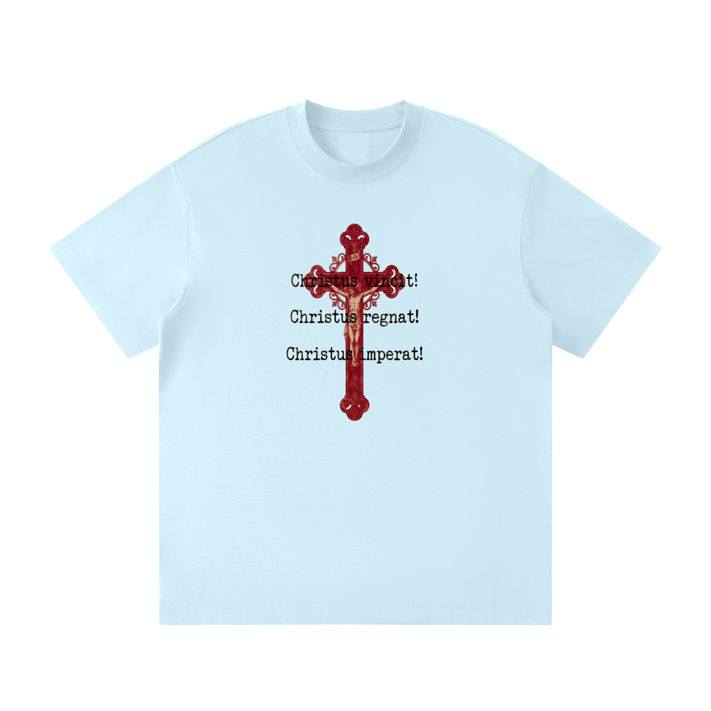 Christus vincit Christus regnat Christus imperat with Crucifix