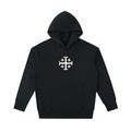 Hoodie with white Jerusalem Cross