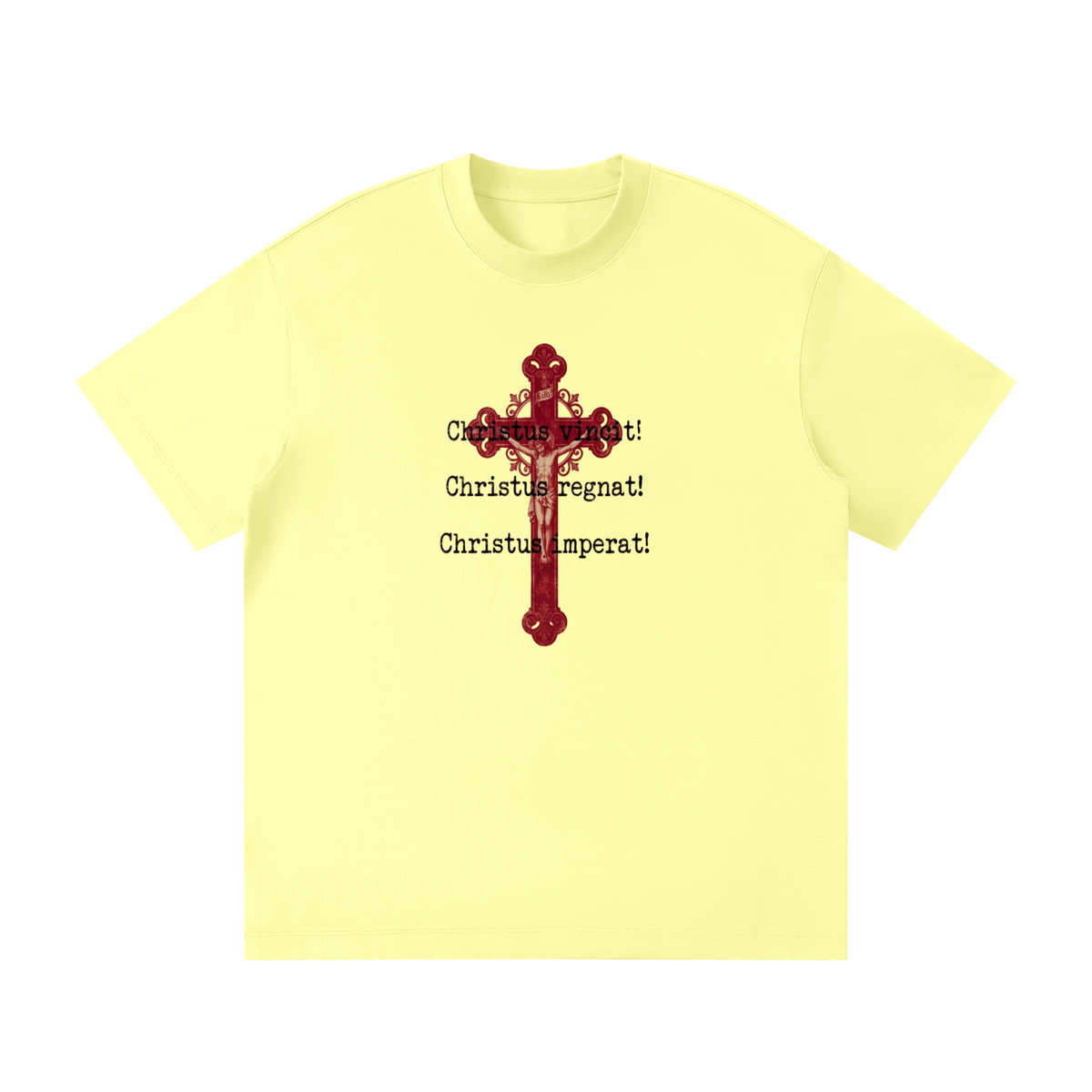 Christus vincit Christus regnat Christus imperat with Crucifix