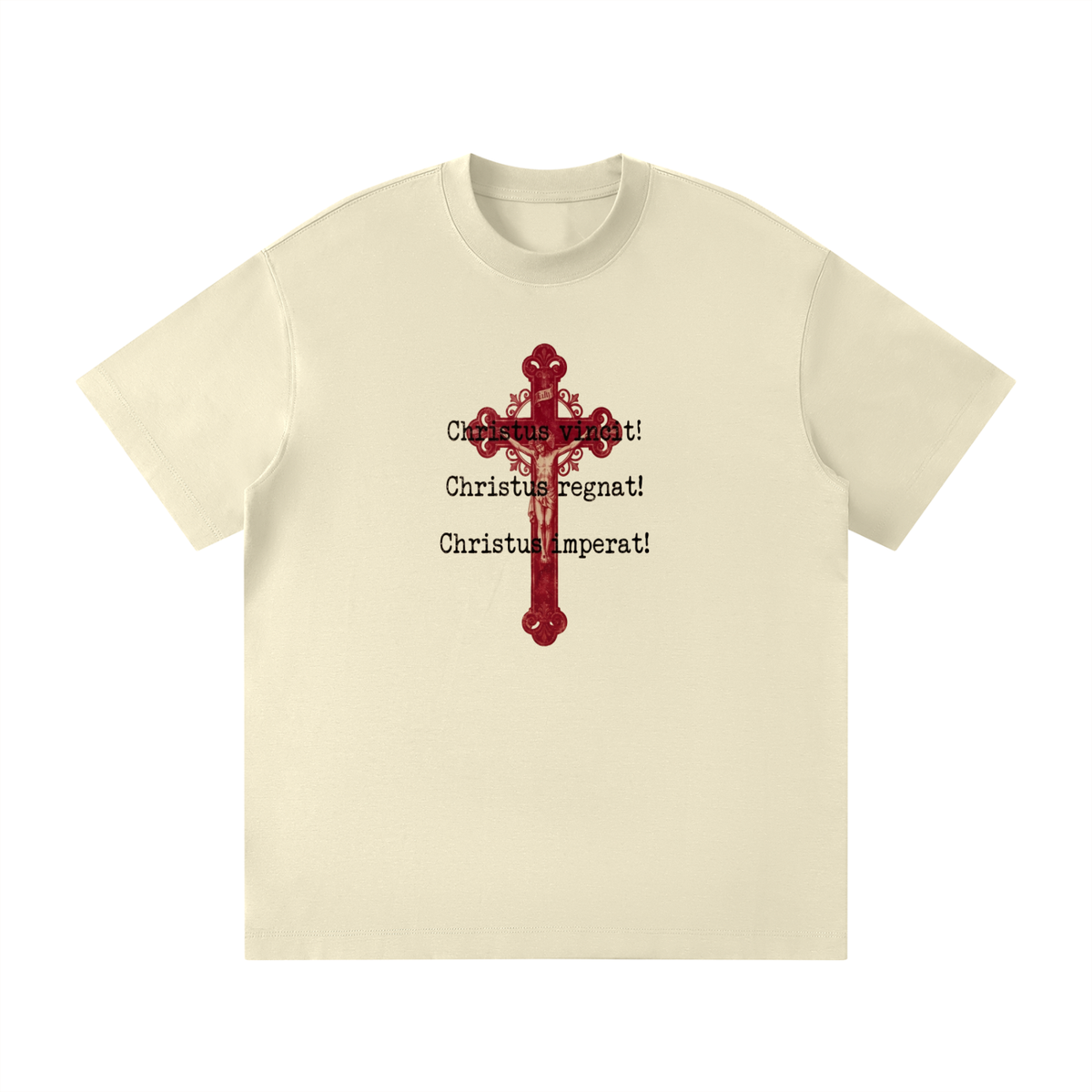 Christus vincit Christus regnat Christus imperat with Crucifix