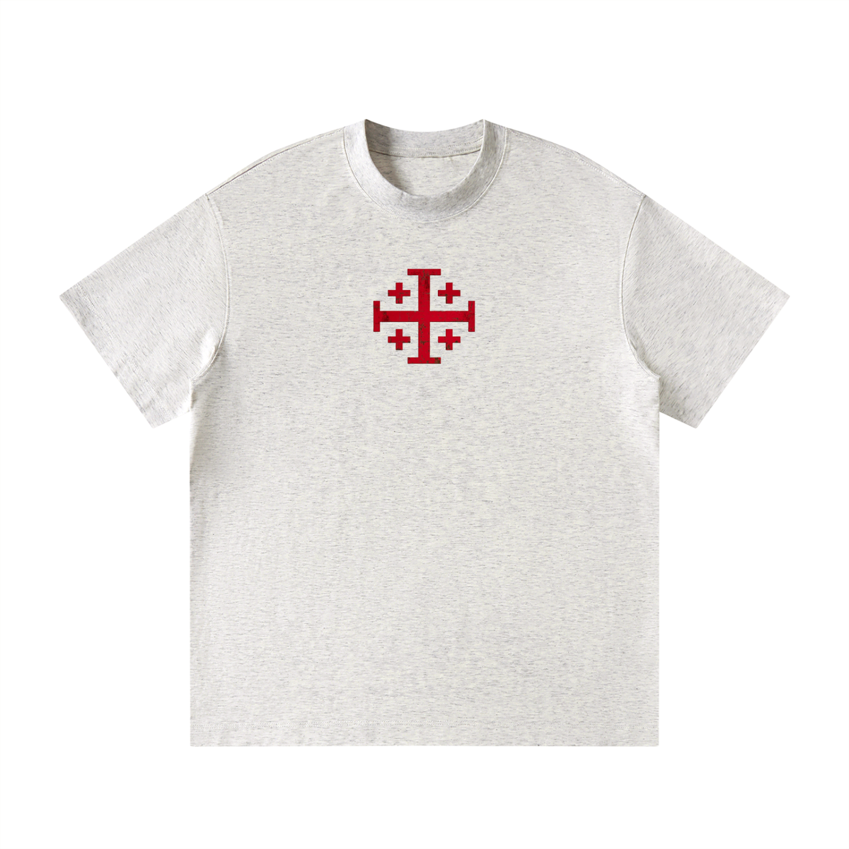 Croix de Jérusalem rouge