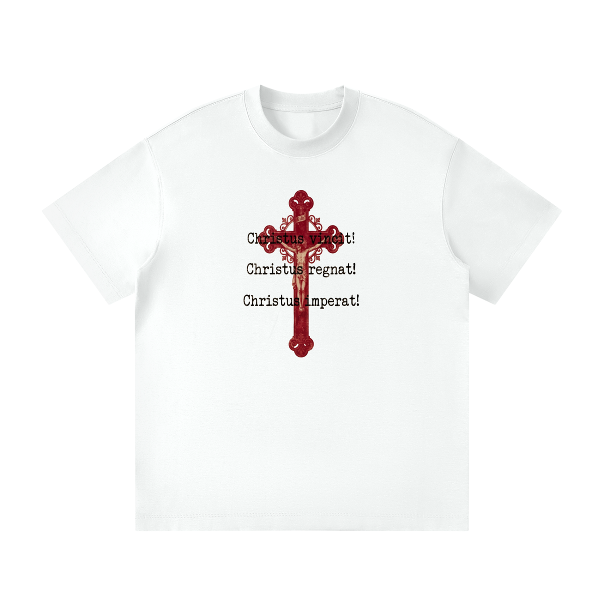 Christus vincit Christus regnat Christus imperat with Crucifix