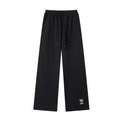 Black Straight-Leg Sweatpants