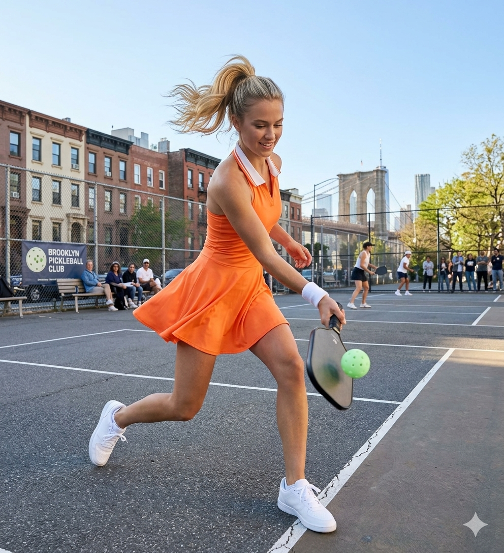 Collared Halter A-Line Tennis or Pickle Ball Dress