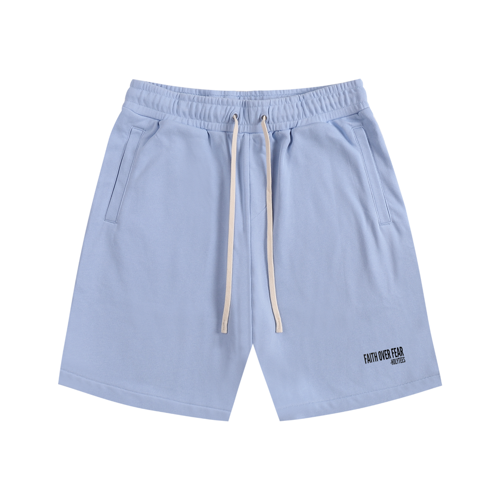 Faith Over Fear cotton shorts