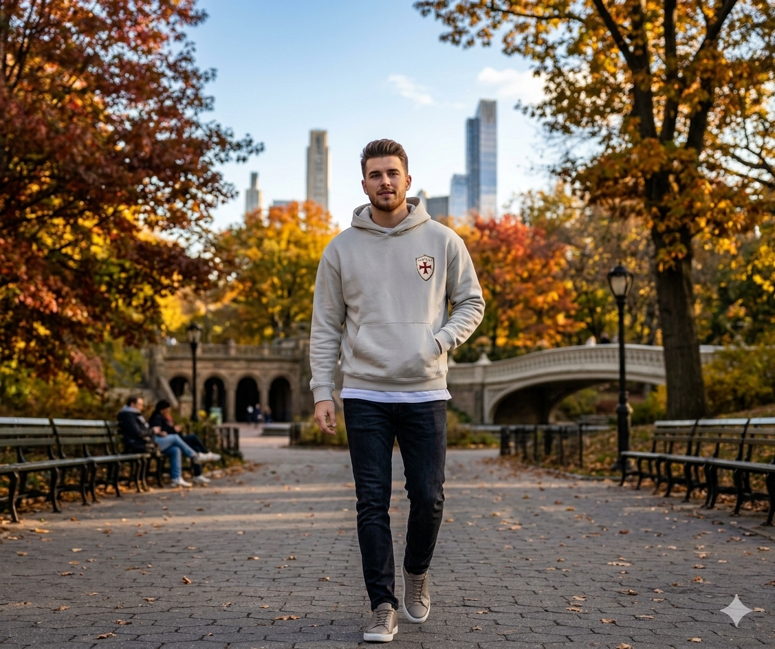 Deus  + Vult shield hoodie