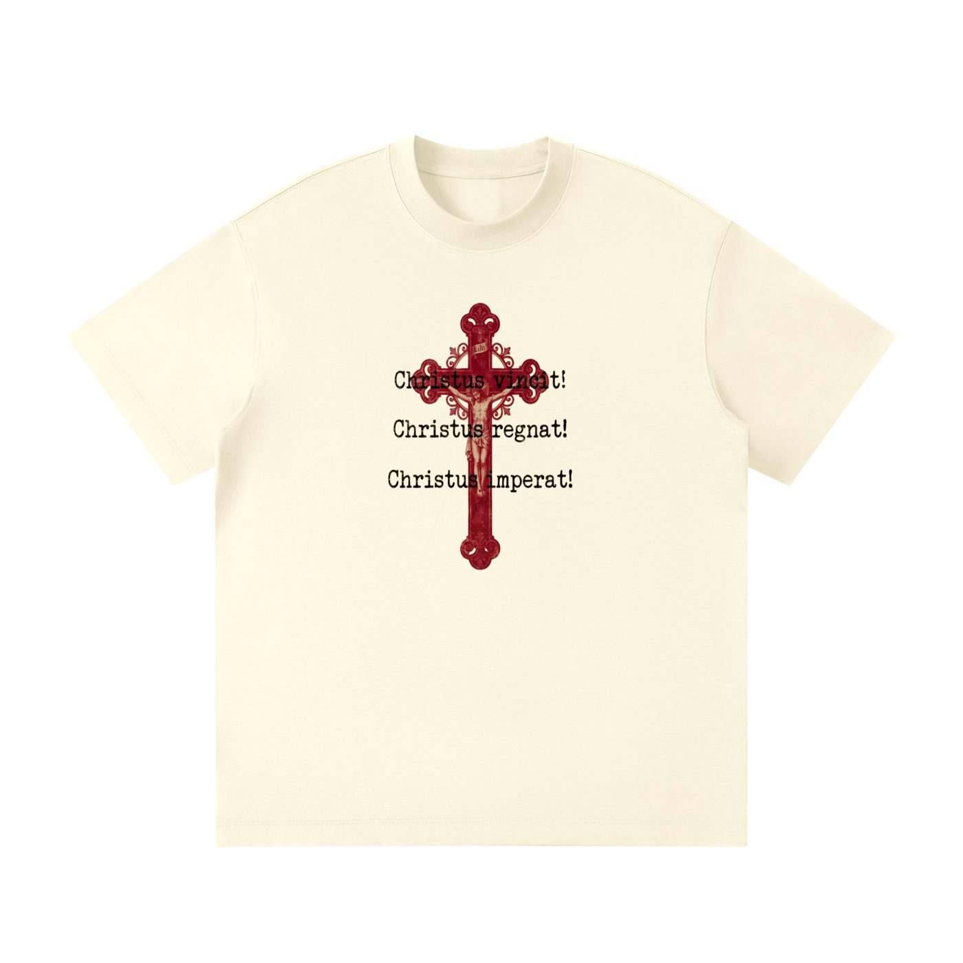 Christus vincit Christus regnat Christus imperat with Crucifix